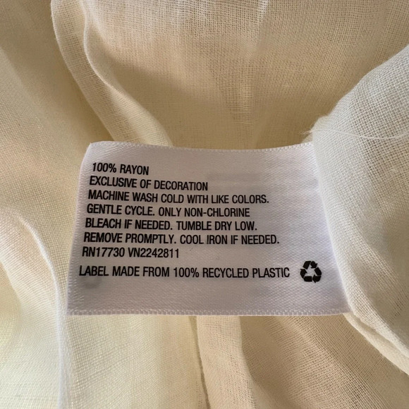 Liz Lange Maternity Dress cream color size medium - Picture 4 of 10